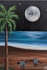 Force-E Scuba Centers Moonlight Baby Sea Turtle Paint Night