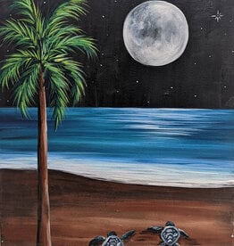 Force-E Scuba Centers Moonlight Baby Sea Turtle Paint Night