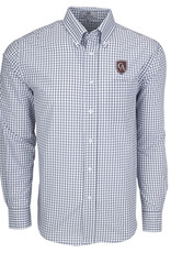 Vantage Vantage Men's Easy-Care Gingham Check Shirt with shield #1107