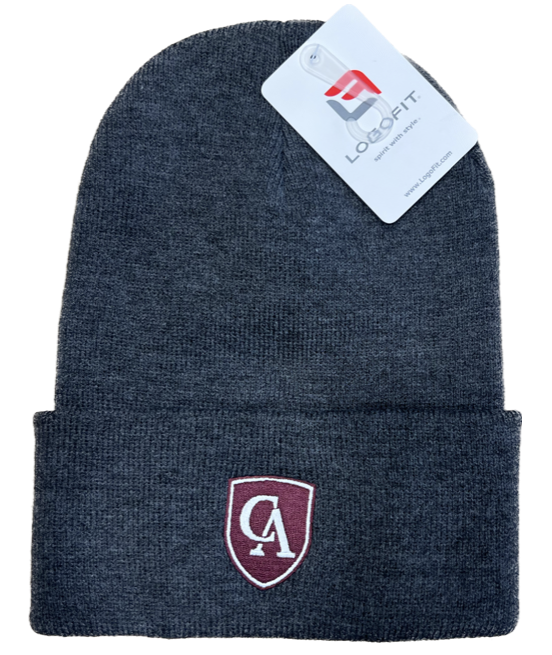Logofit Adult North Pole Knit Cuff Hat - Charcoal