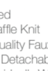 LogoFit Logofit Belgian Fleece Lined with Faux Fur Pom