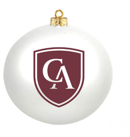 CA Shield White Ornament