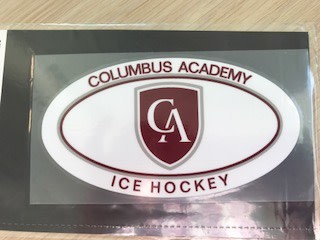 Colorshock Colorshock Ice Hockey Car Stickers-Oval