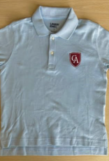 Lands End Youth Lands End Interlock Short Sleeve Polo with Shield