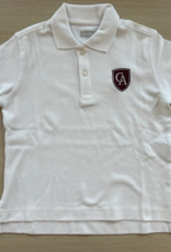 Lands End Youth Lands End Interlock Short Sleeve Polo with Shield