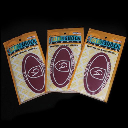 Colorshock Colorshock Swimming car stickers - oval