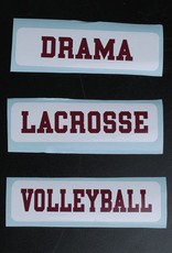 Colorshock Colorshock Volleyball car stickers - rectangular