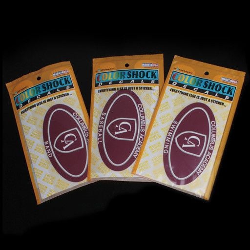 Colorshock Colorshock Wrestling car stickers - oval