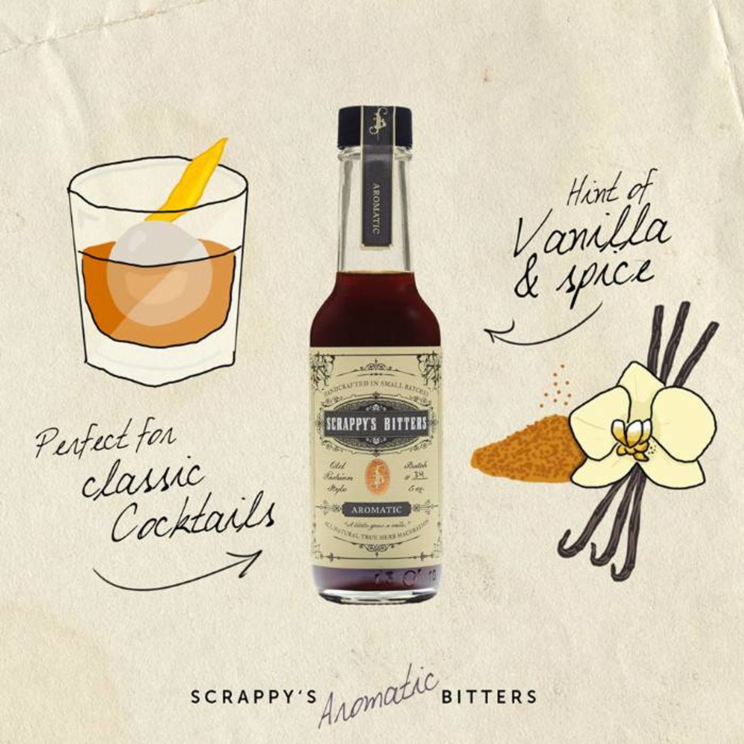 Scrappy's Aromatic Bitters, 5 oz. - The Boston Shaker