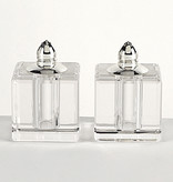 Square Silver Salt & Pepper Shakers