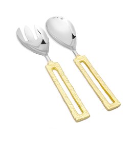 Square Gold Loop Serving Spoons