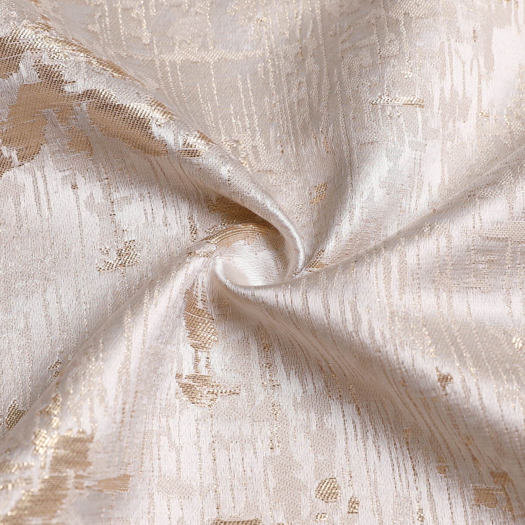 TC1312 70x 144 Jacquard White/Gold Tablecloth