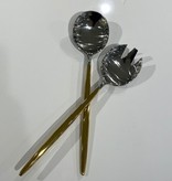 Tai Chi 1/2 Gold Shiny Serving Spoons