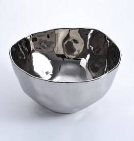 Simple Ceramic Silver XLarge Bowl