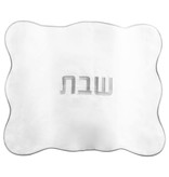 Wavy Silver Linen Challah Cover