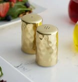 Hammered Gold Salt & Pepper Shakers