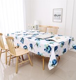TC1501 70x120 Blue Floral Tablecloth
