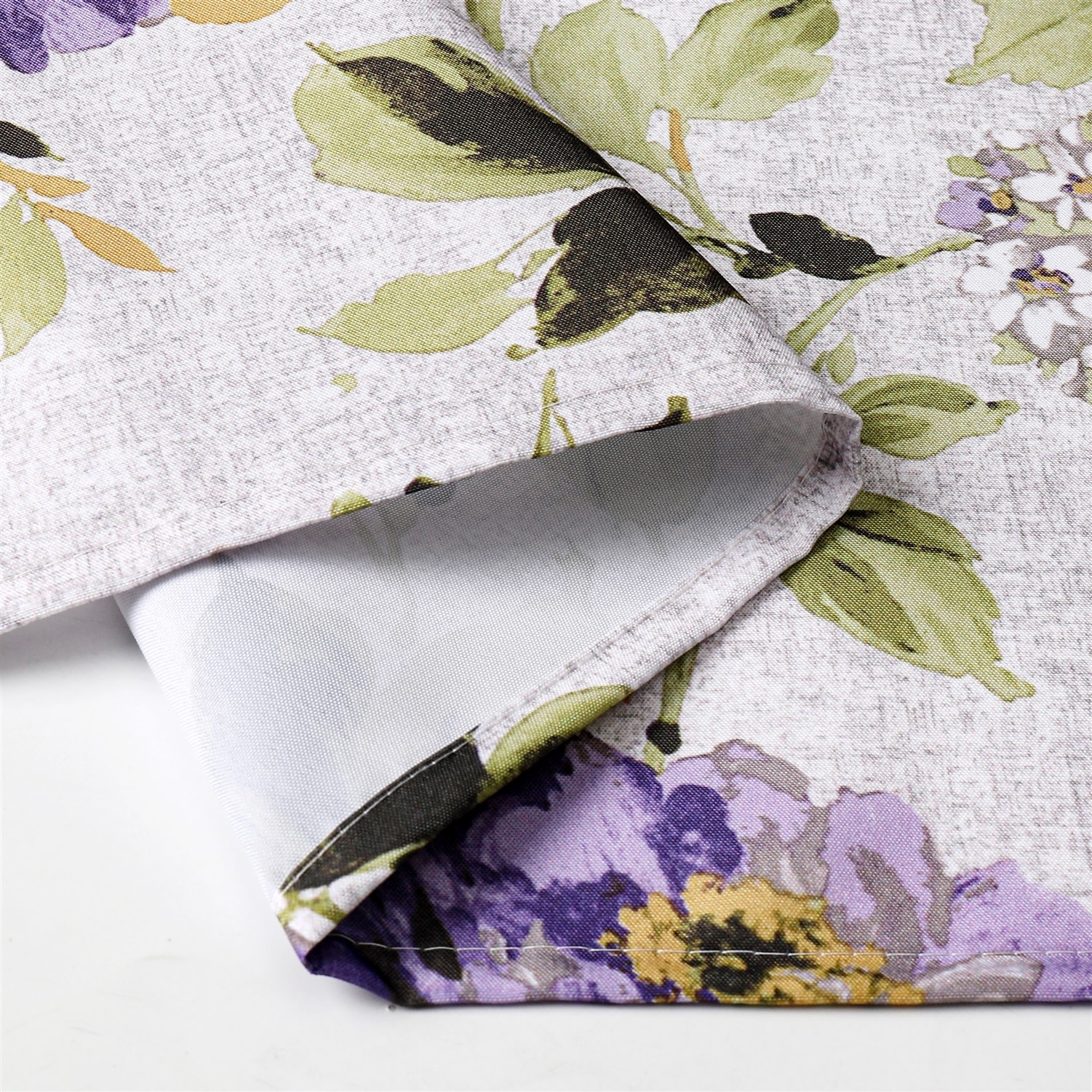 TC1502 70x120 Purple Floral Tablecloth