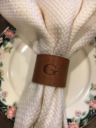 Leather Napkin Rings S12
