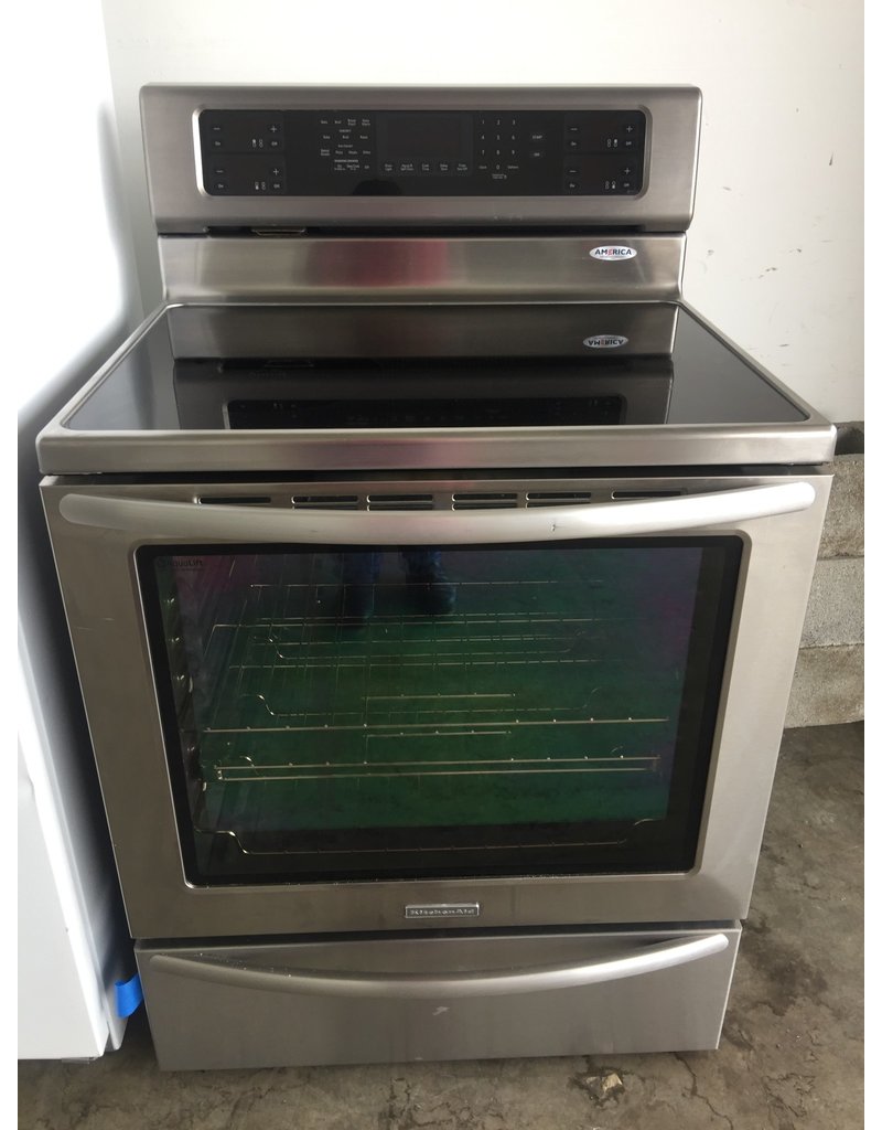 Kitchenaid Gl Top Convection Range W Induction Burners