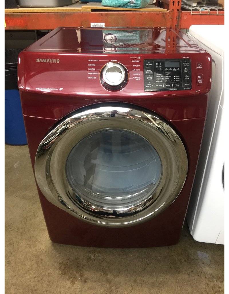 SAMSUNG FRONT LOAD RED STEAM DRYER Discount City Appliance