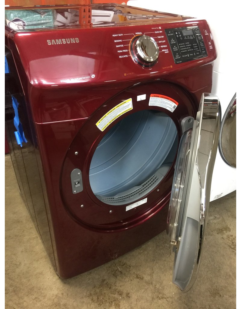 SAMSUNG FRONT LOAD RED STEAM DRYER Discount City Appliance