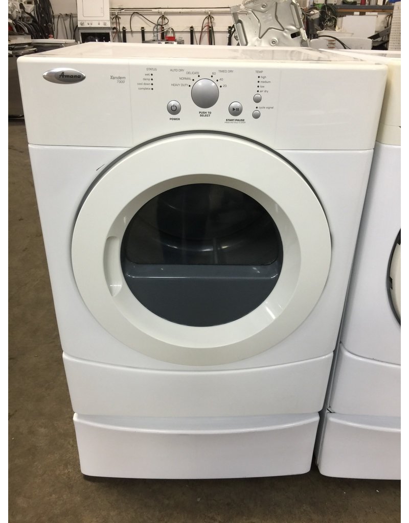 Amana Amana Tandem 7300 Front Load Dryer W Pedestal Discount