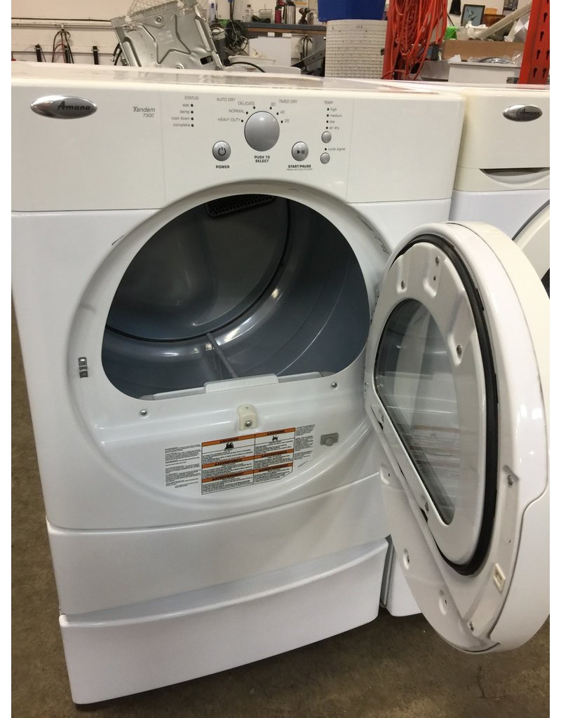 AMANA AMANA TANDEM 7300 FRONT LOAD DRYER W/PEDESTAL Discount City