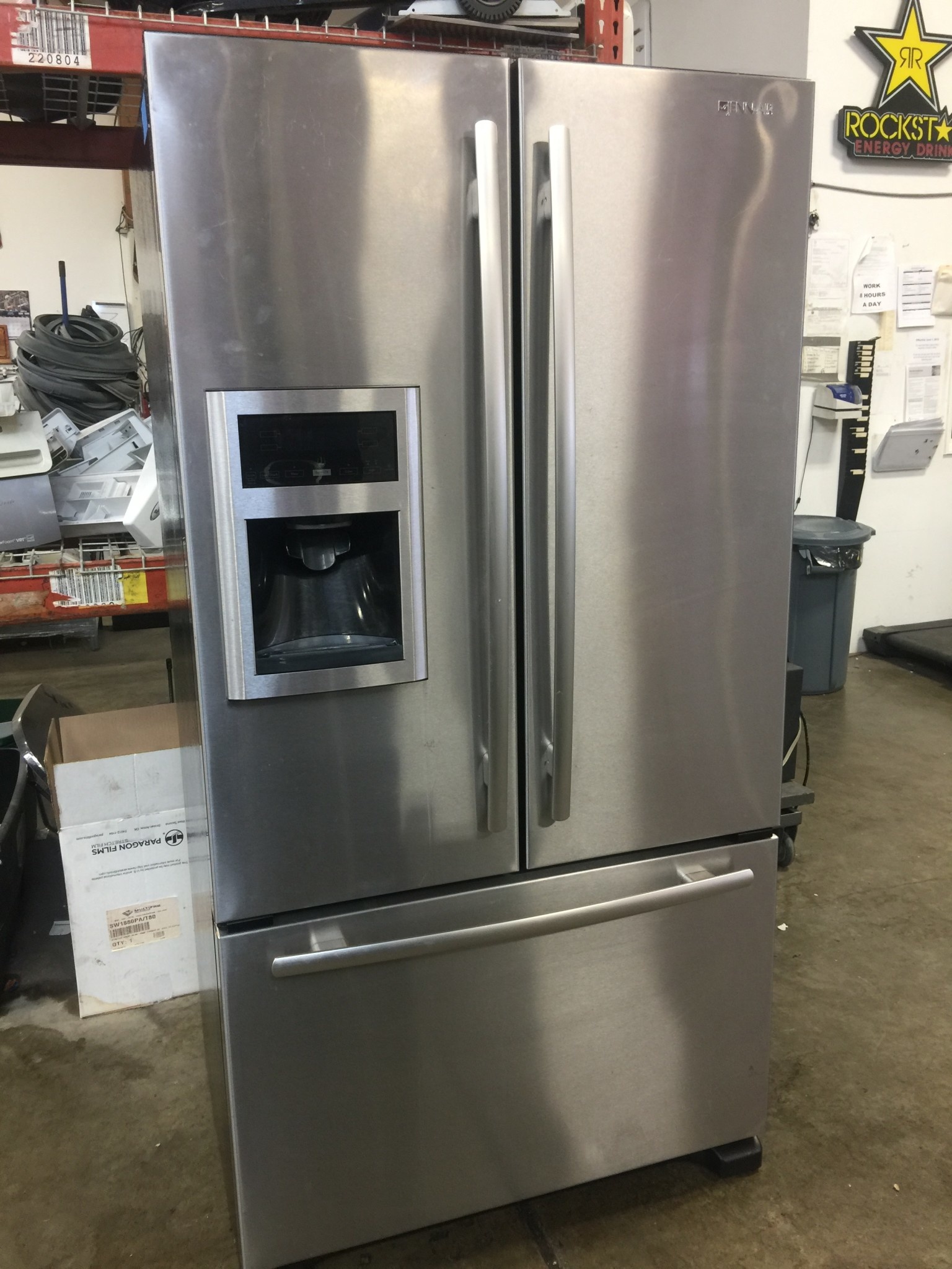 JENN-AIR JENN-AIR STAINLESS FRENCH DOOR REFRIGERATOR W/ICE ...