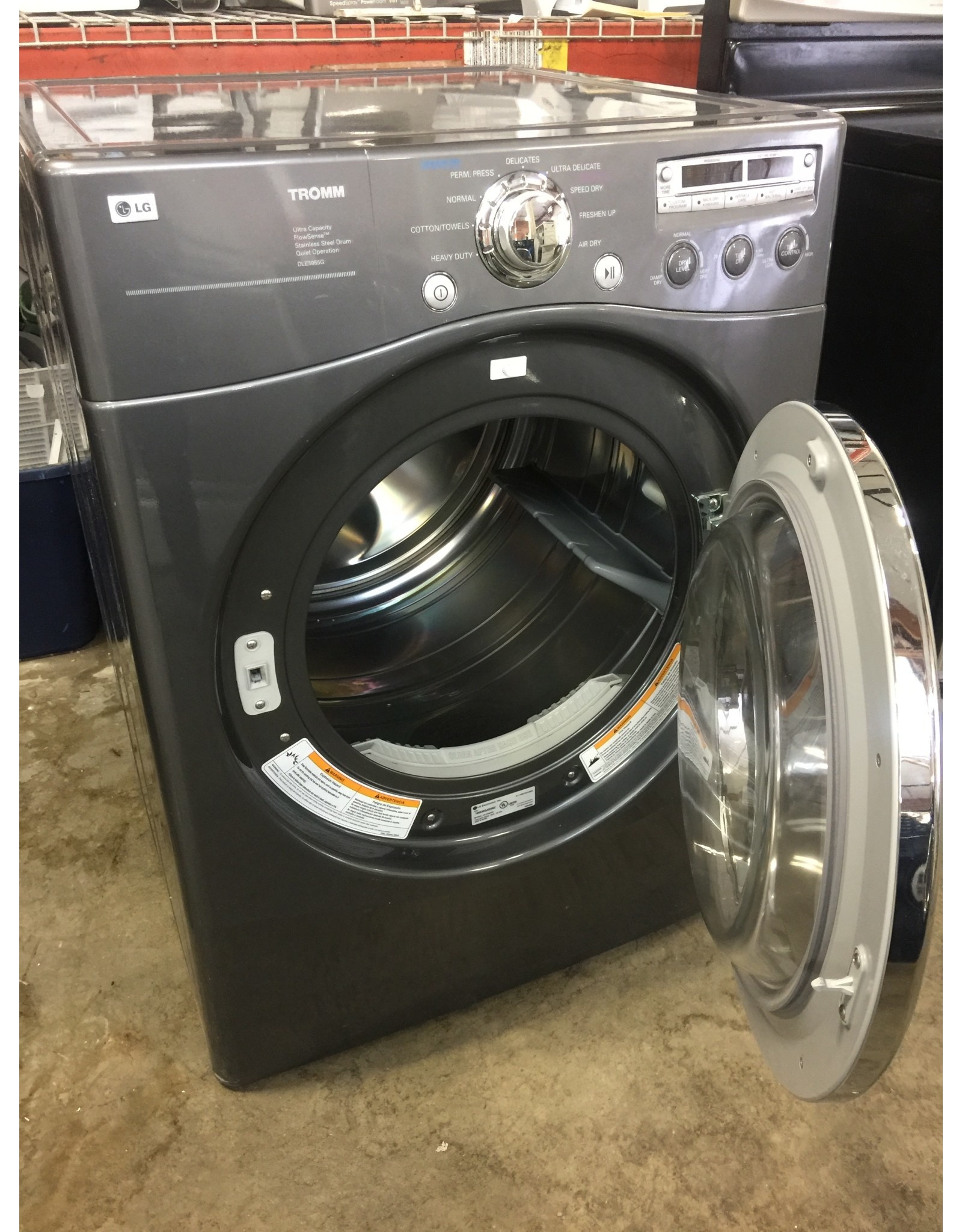 LG LG TROMM FRONT LOAD DRYER IN STEEL GRAY Discount City Appliance