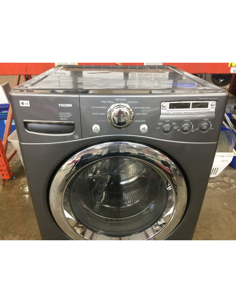 LG LG TROMM FRONT LOAD WASHING MACHINE IN STEEL GRAY Discount City