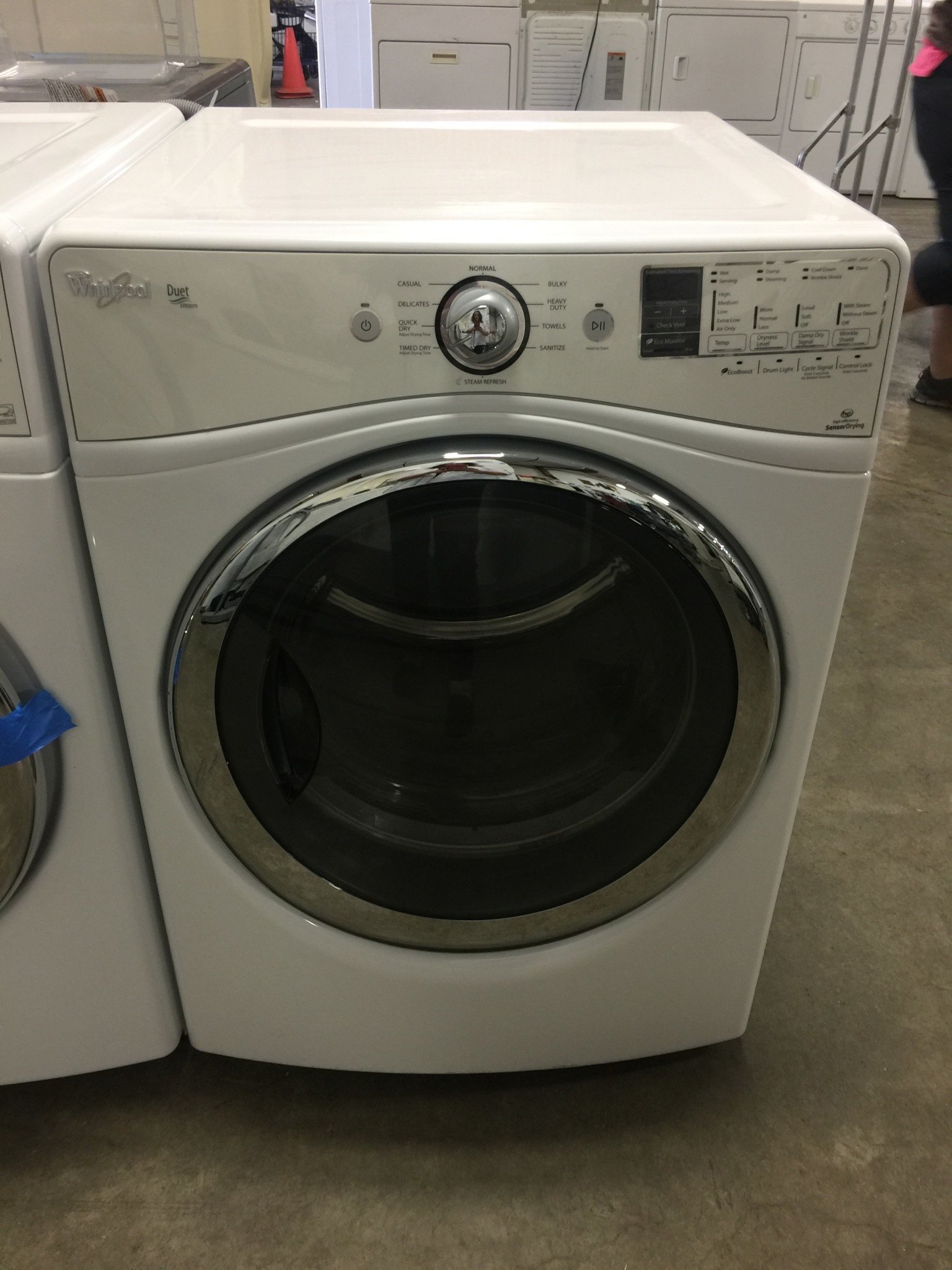 whirlpool duet front load gas dryer