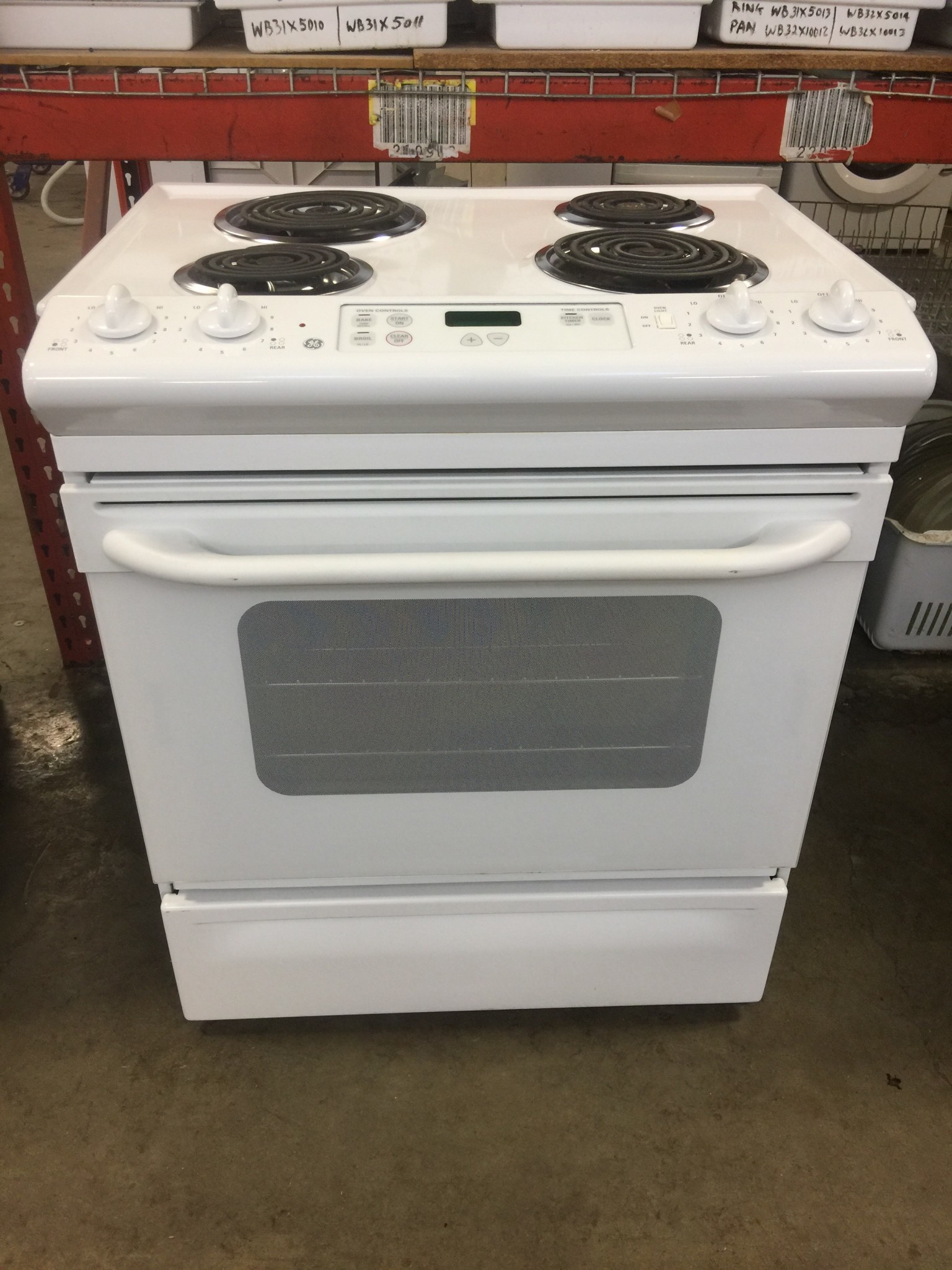 ge coil top electric range