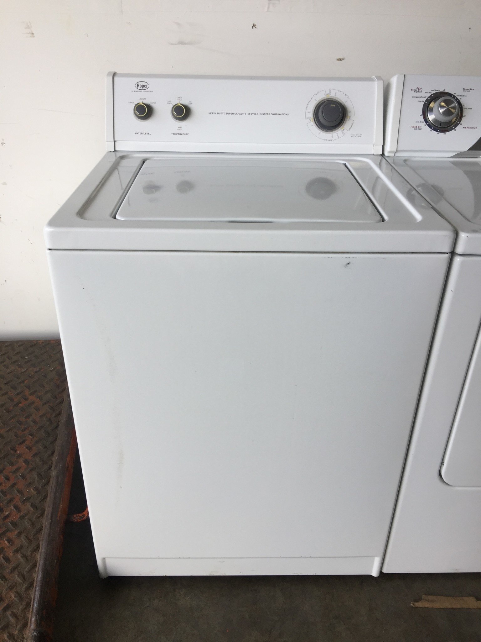 how to clean a roper washing machine