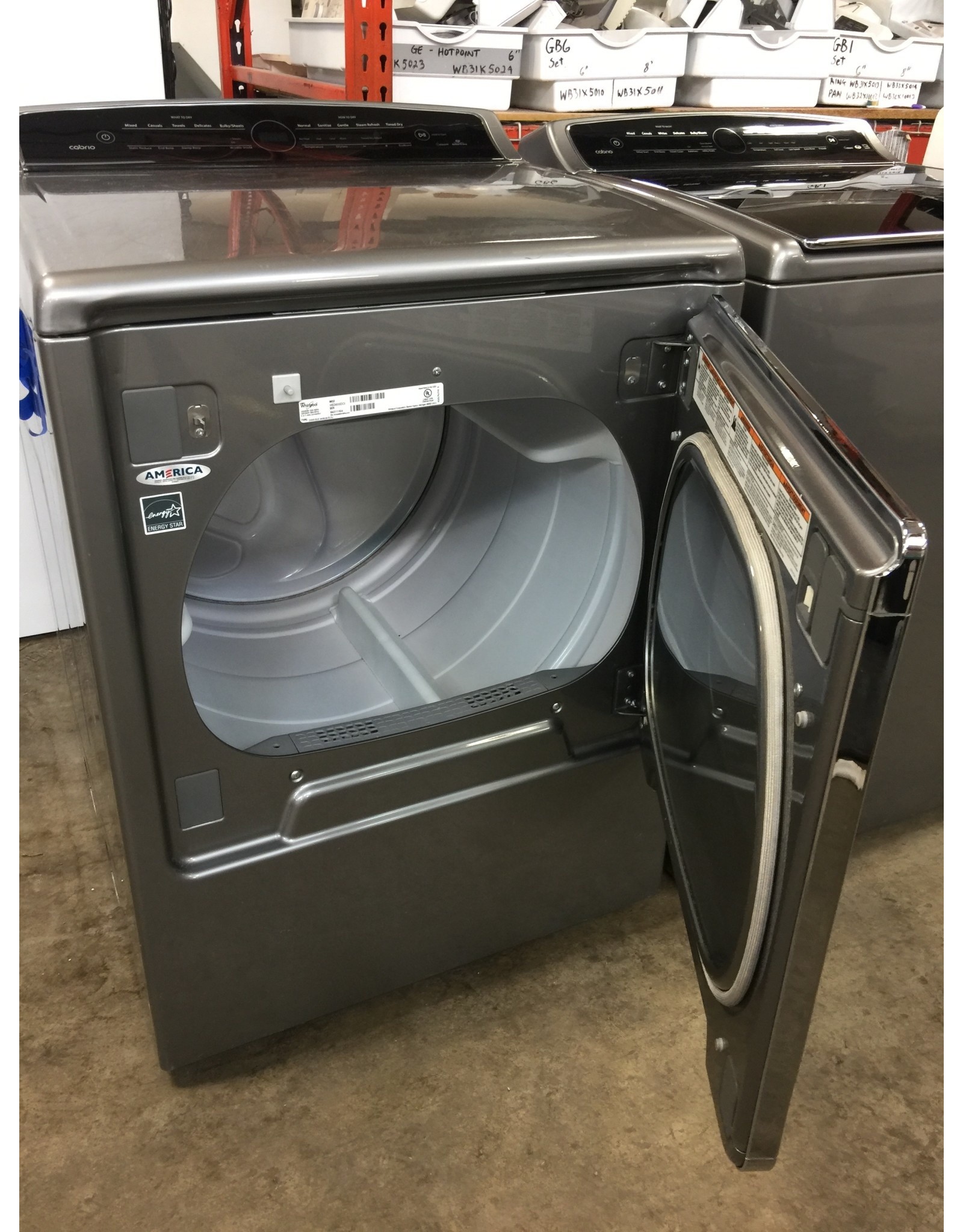 WHIRLPOOL WHIRLPOOL CABRIO TOP LOAD SILVER STEAM DRYER Discount City