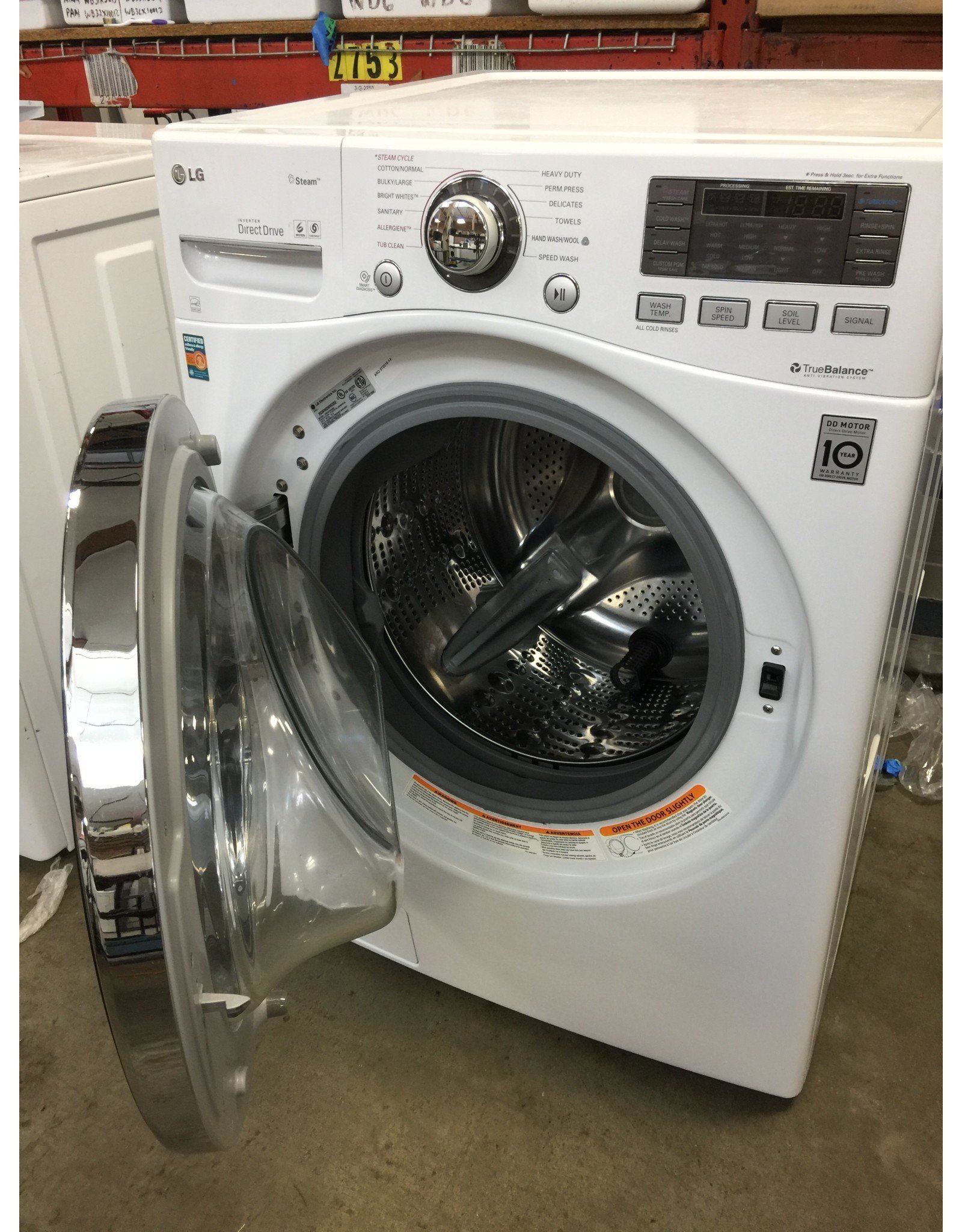 Lg Direct Drive Washer Model Number Placement