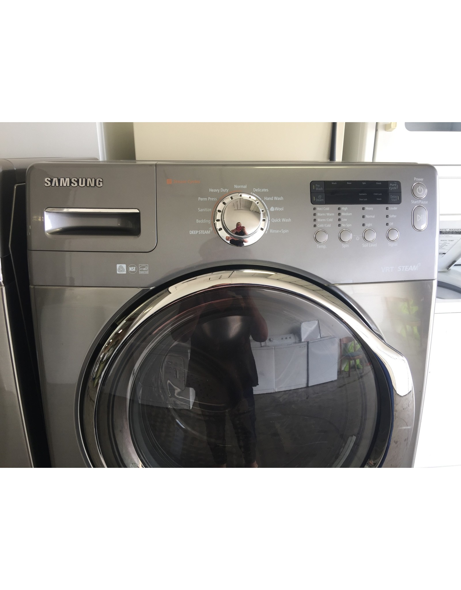 gray samsung washer