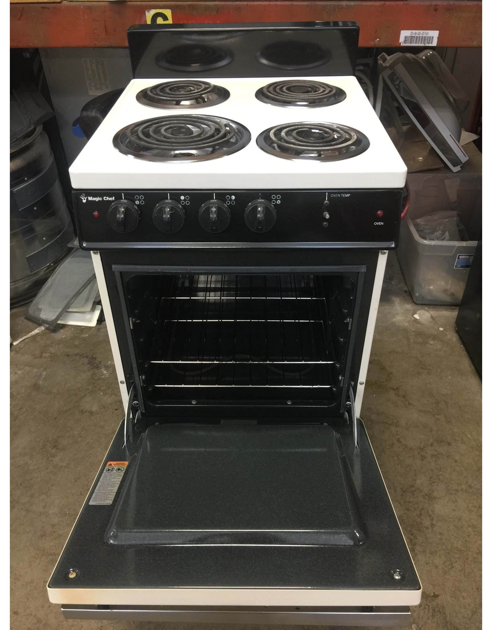 MAGIC CHEF MAGIC CHEF NARROW COIL TOP BISQUE RANGE Discount City