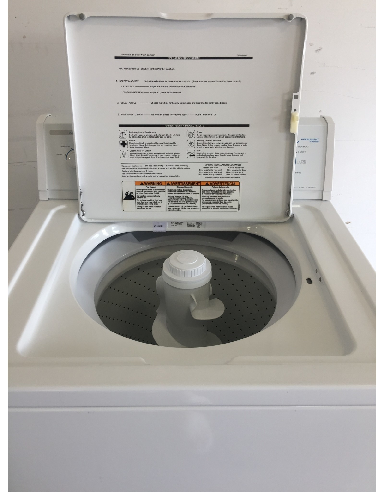 ESTATE ESTATE TOP LOAD WASHING MACHINE Discount City Appliance