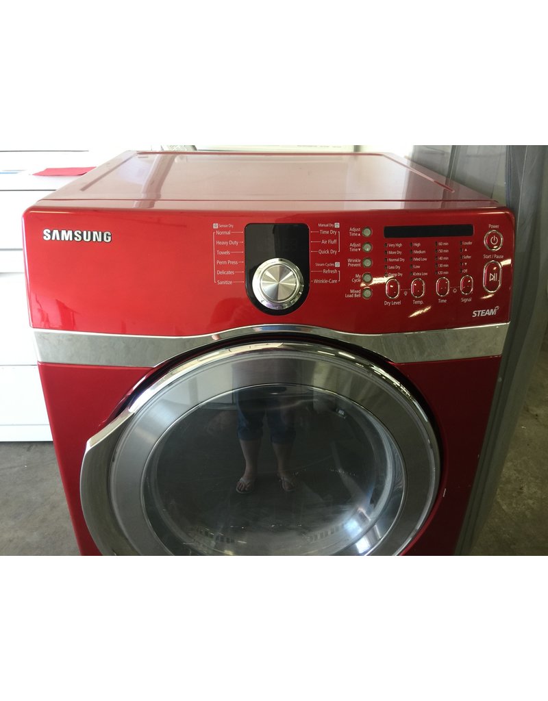 SAMSUNG SAMSUNG FRONT LOAD RED STEAM DRYER Discount City Appliance