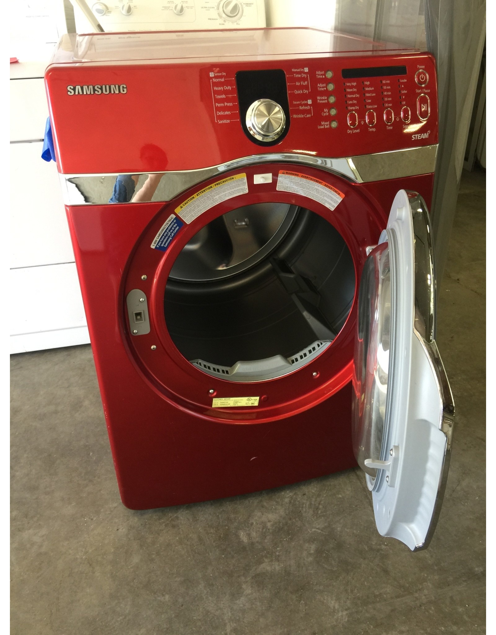SAMSUNG SAMSUNG FRONT LOAD RED STEAM DRYER Discount City Appliance