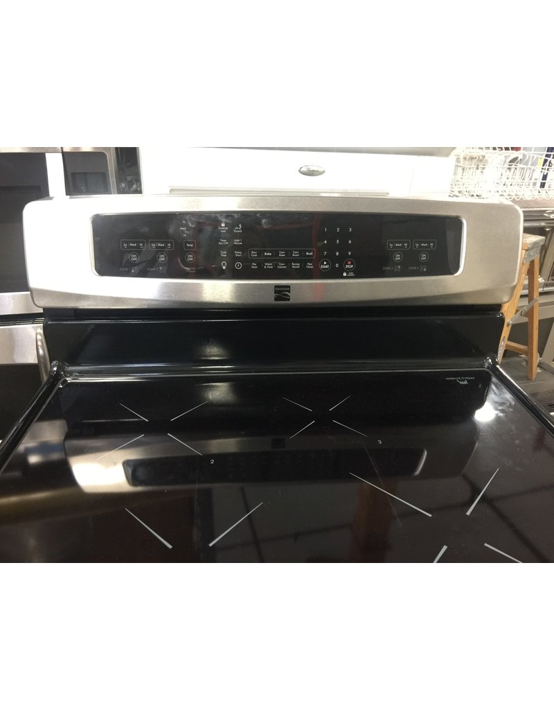 KENMORE KENMORE GLASS TOP CONVECTION RANGE IN STAINLESS & BLACK