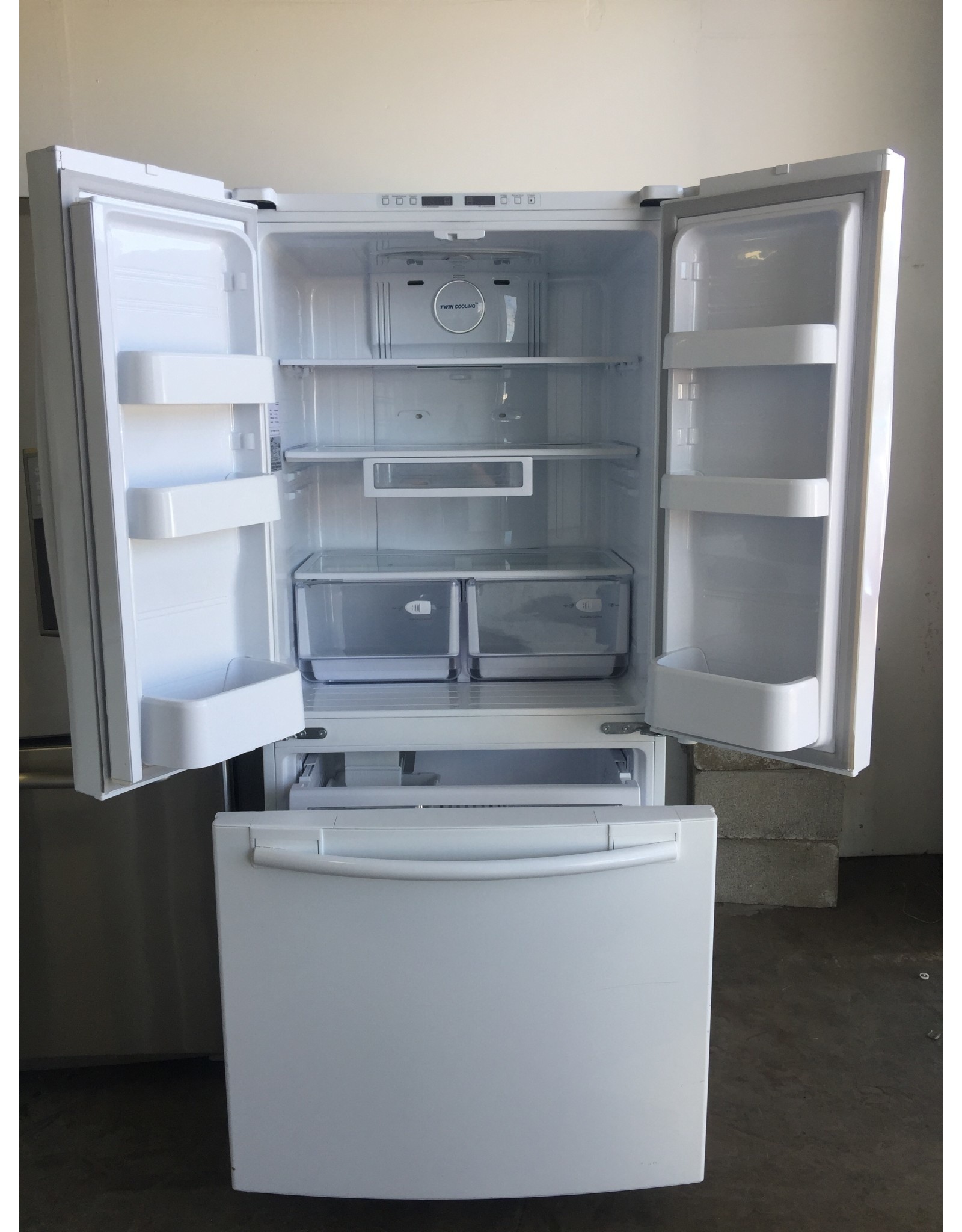 SAMSUNG SAMSUNG FRENCH DOOR WHITE REFRIGERATOR W/ICE MAKER Discount