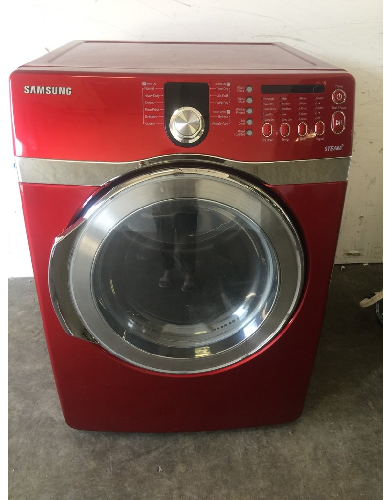 SAMSUNG SAMSUNG FRONT LOAD RED STEAM DRYER Discount City Appliance