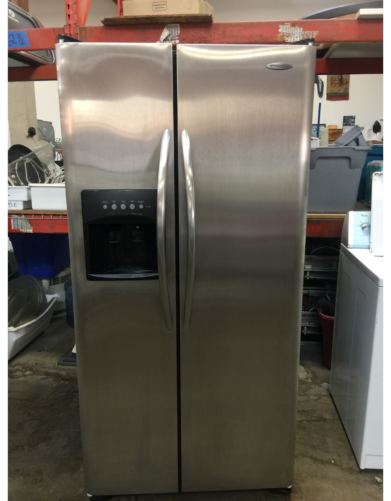 frigidaire side by side stainless refrigerator