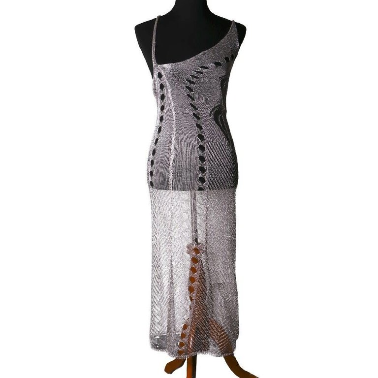 Groove Metal Fiber Crochet Dress