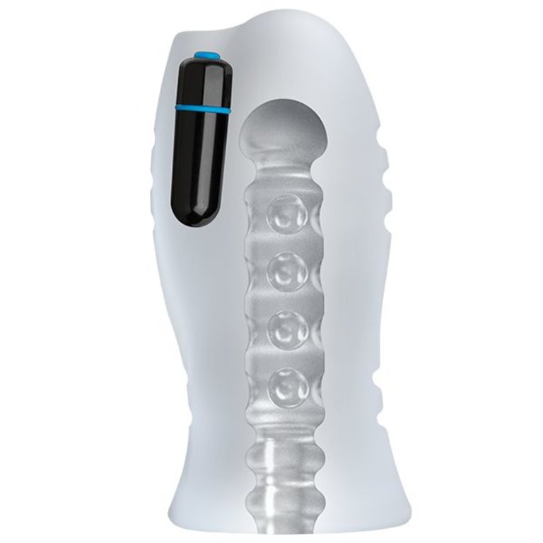 Doc Johnson Optimale Ur3 Vibrating Stroker - Frost