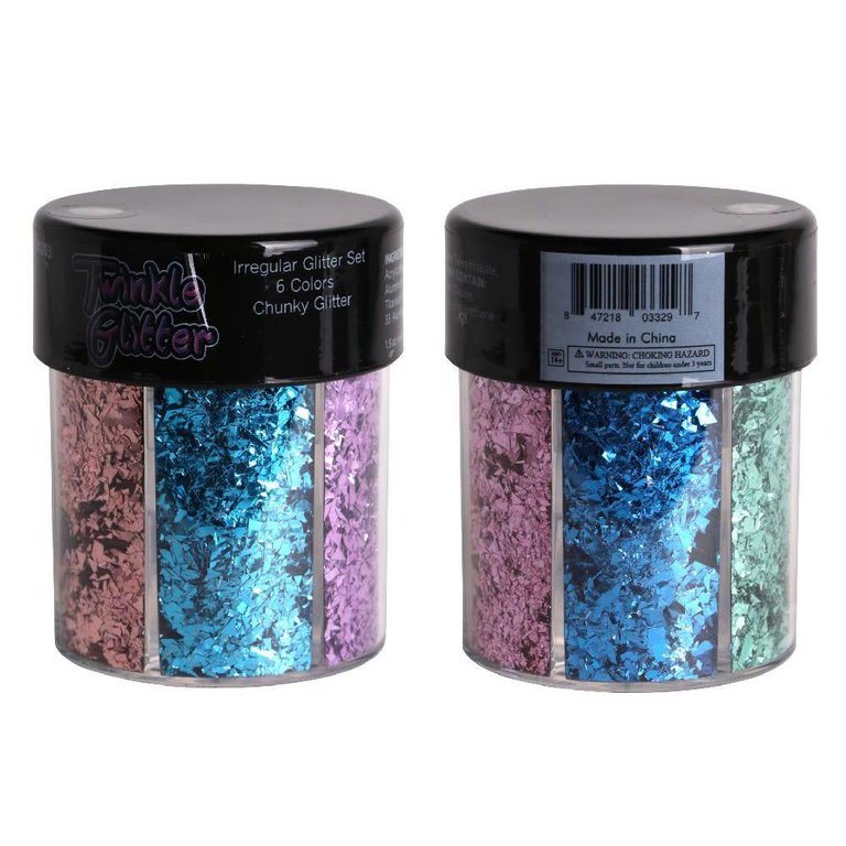 Groove Mixed Color Metallic Chunky or Round Body Glitter