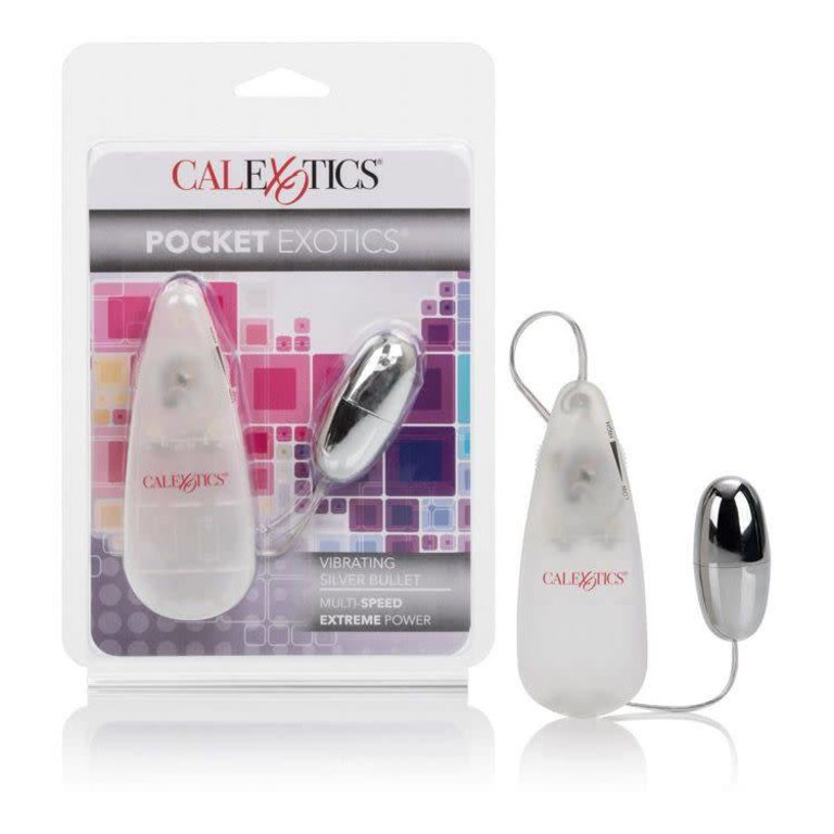 CalExotic Pocket Exotics Vibrating Silver Bullet