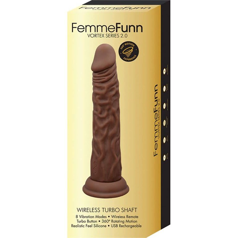 Femme Funn Turbo Shaft Realistic Vibrator Brown